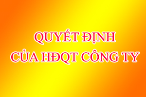Quyết định của HĐQT V/v bổ nhiệm Phó TGĐ