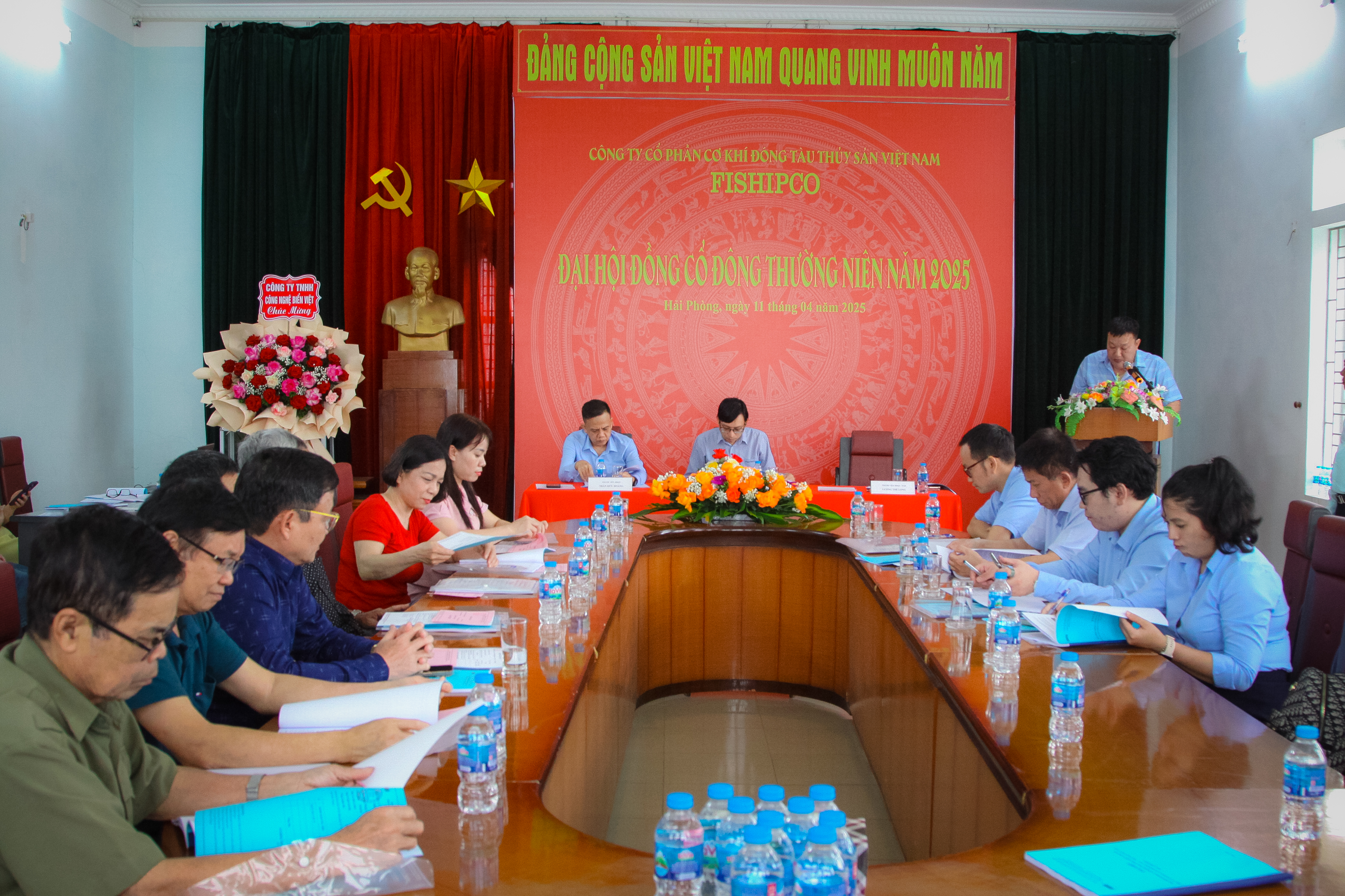 CÔNG TY CỔ PHẦN CƠ KHÍ ĐÓNG TÀU - THỦY SẢN VIỆT NAM (FISHIPCO - MÃ CK: FSO) TỔ CHỨC THÀNH CÔNG ĐẠI HỘI ĐỒNG CỔ ĐÔNG THƯỜNG NIÊN NĂM 2025
